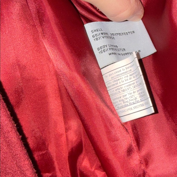 Lady day coat with jeweled buttons Wool Blend Coat size S - Picture 9 of 10